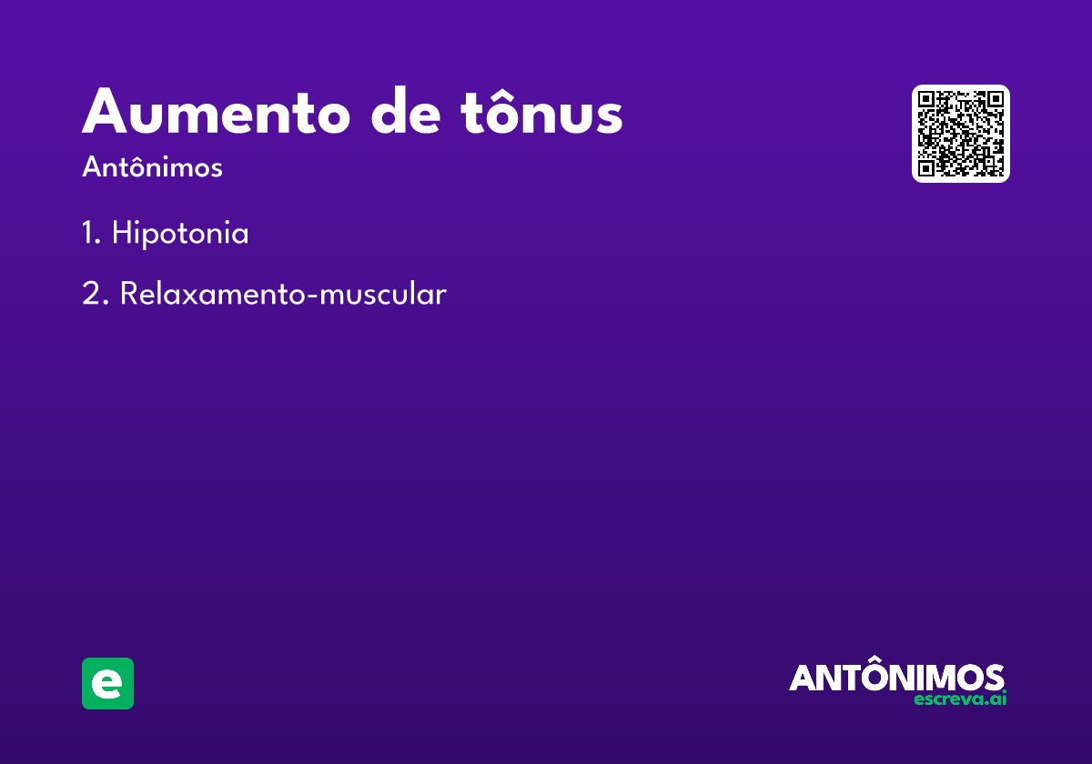 aumento de tônus