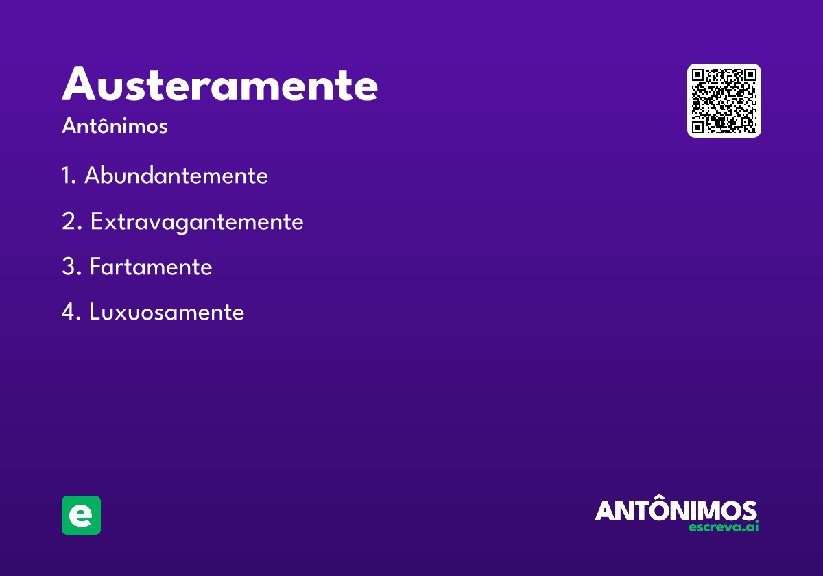 austeramente
