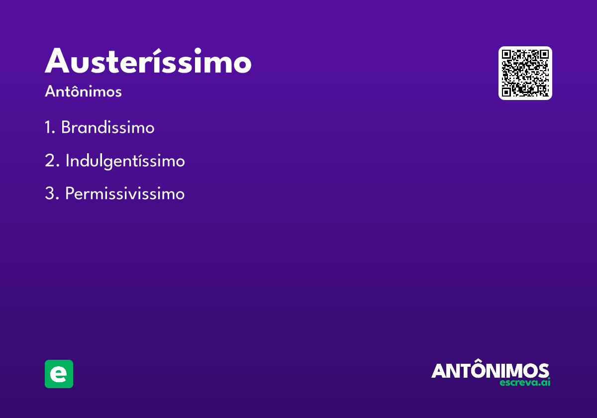 austeríssimo