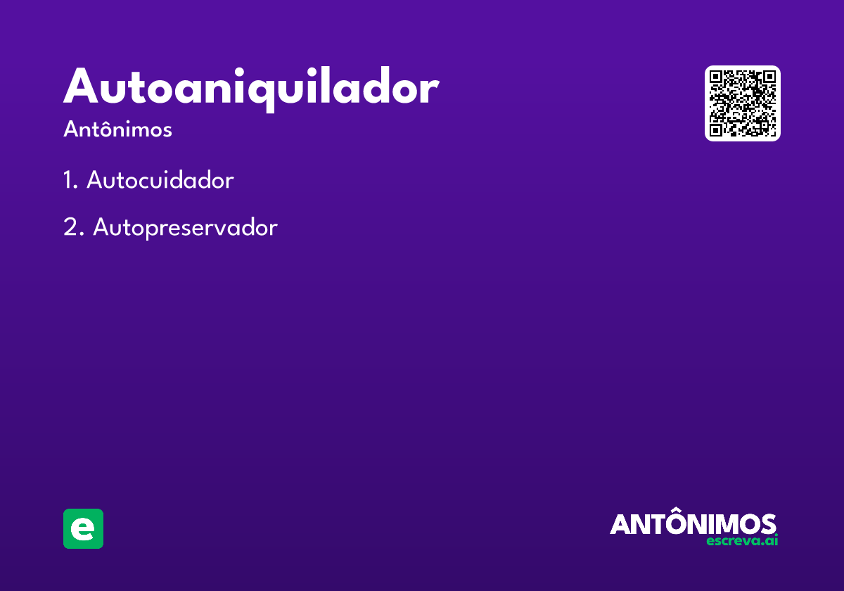 autoaniquilador