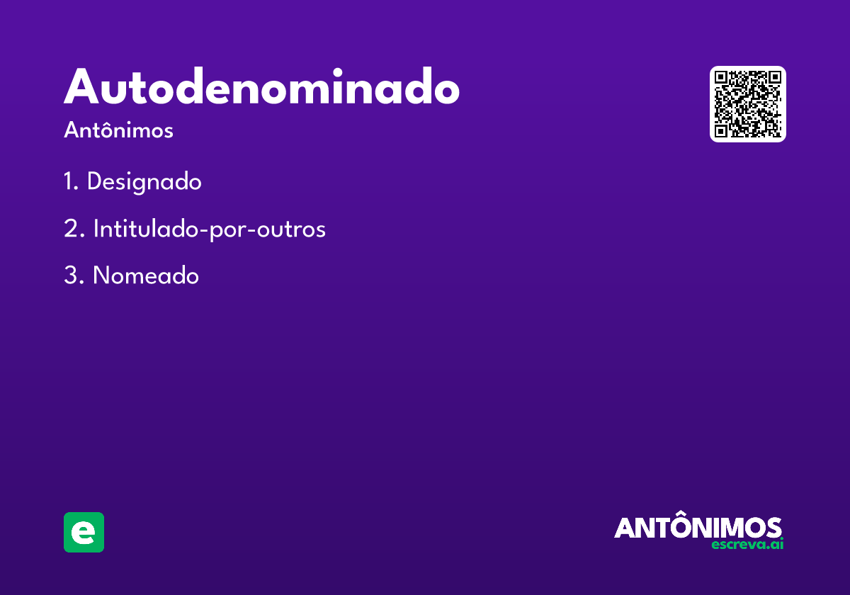autodenominado