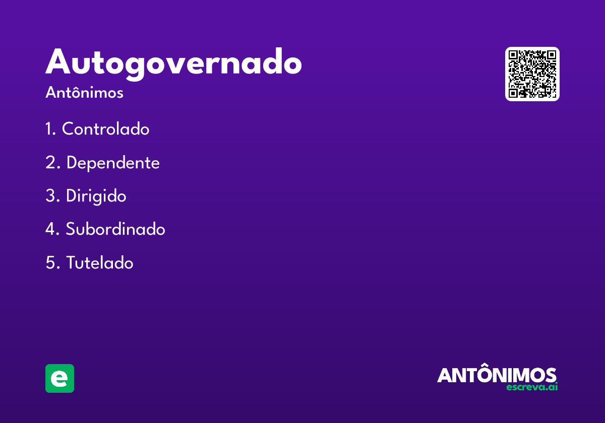 autogovernado