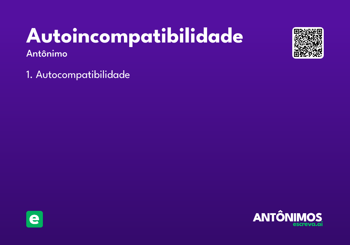 autoincompatibilidade