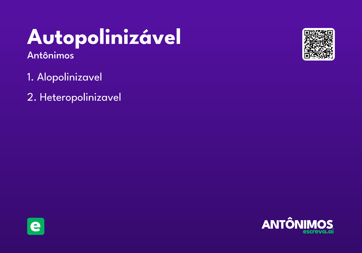 autopolinizável