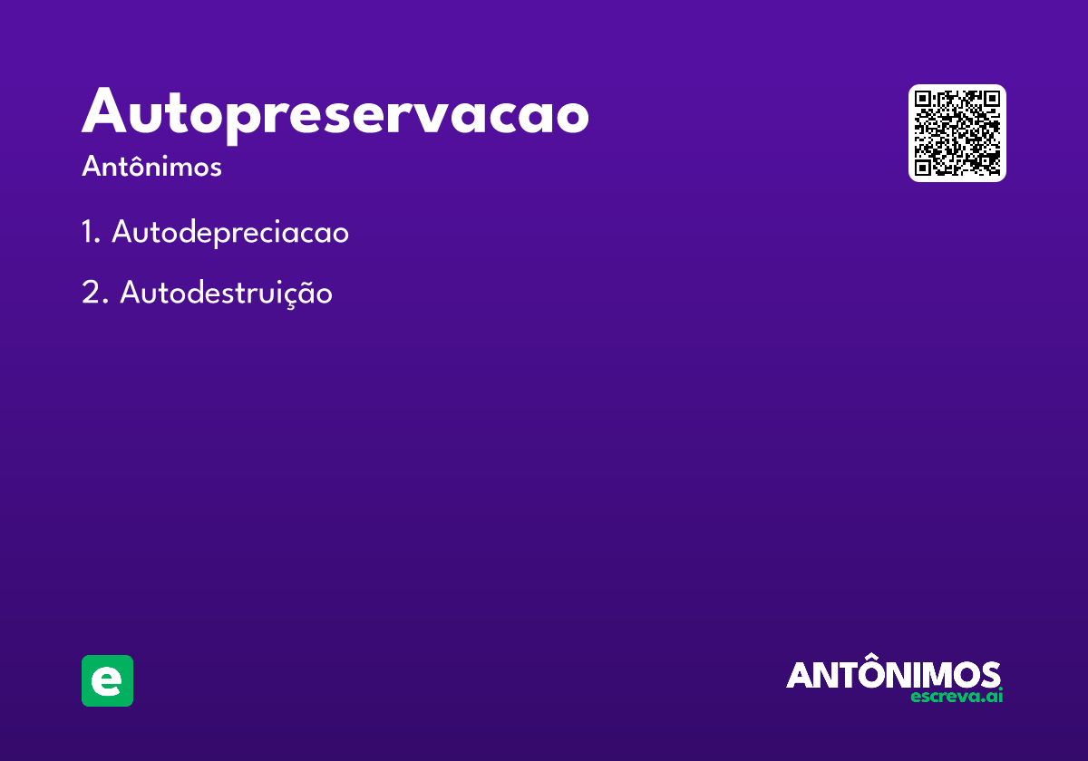 autopreservacao