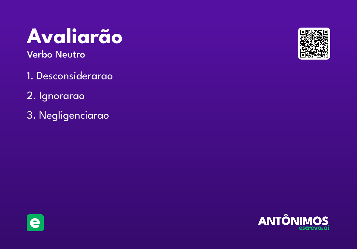 avaliarão