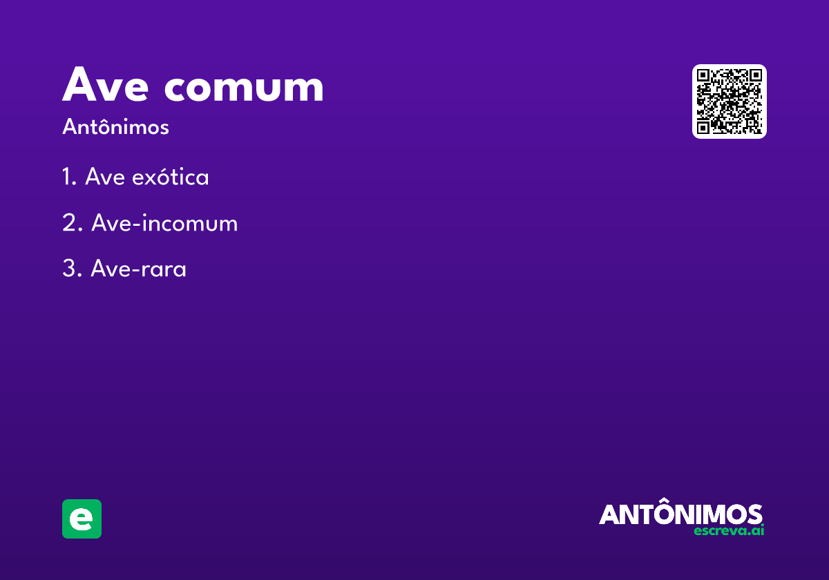ave comum