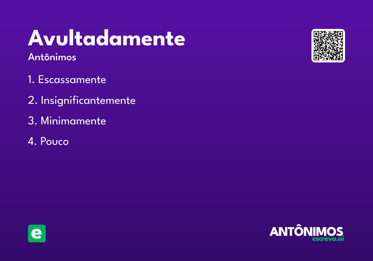 avultadamente