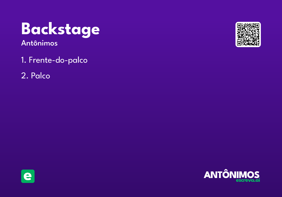 backstage
