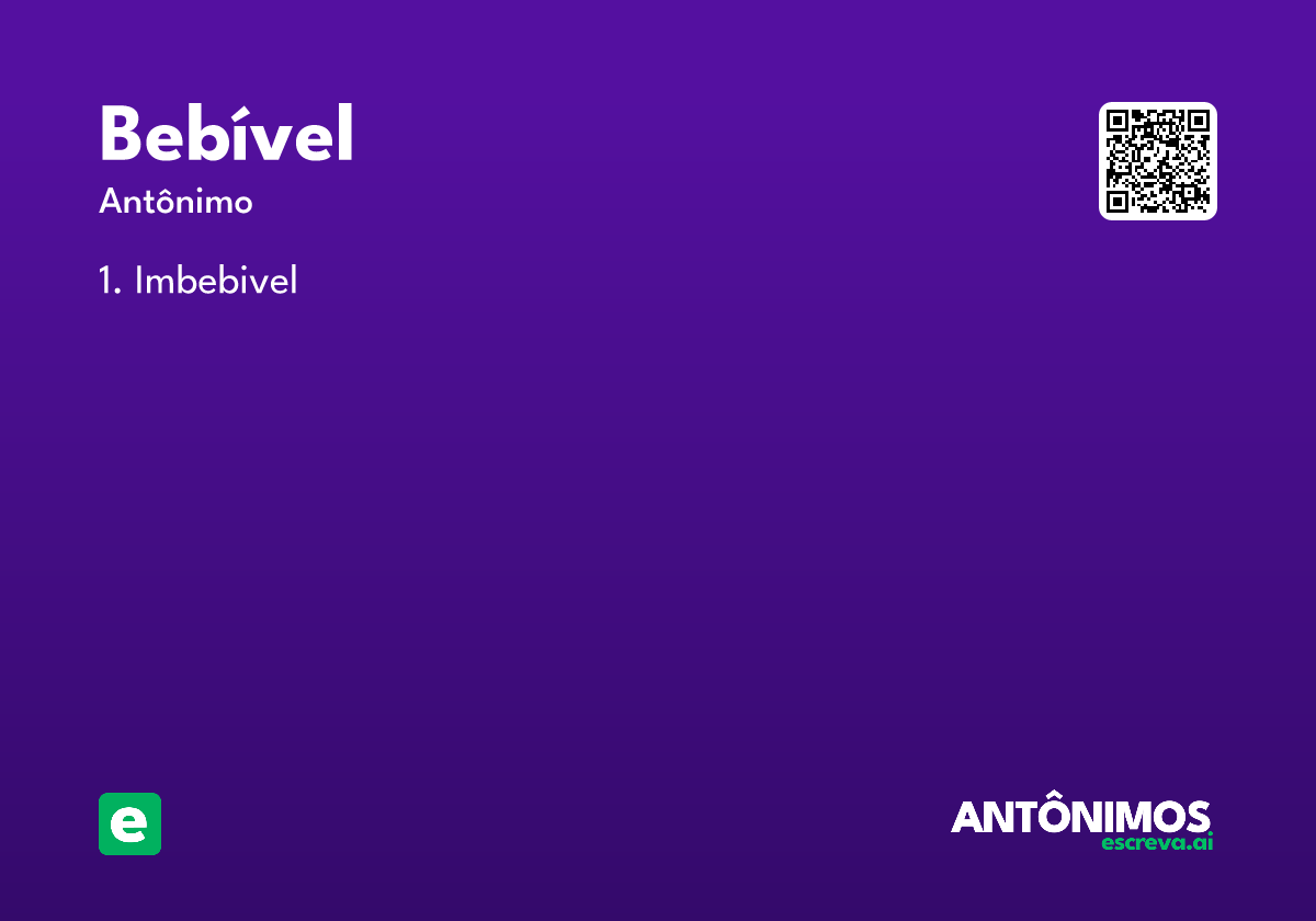 bebível