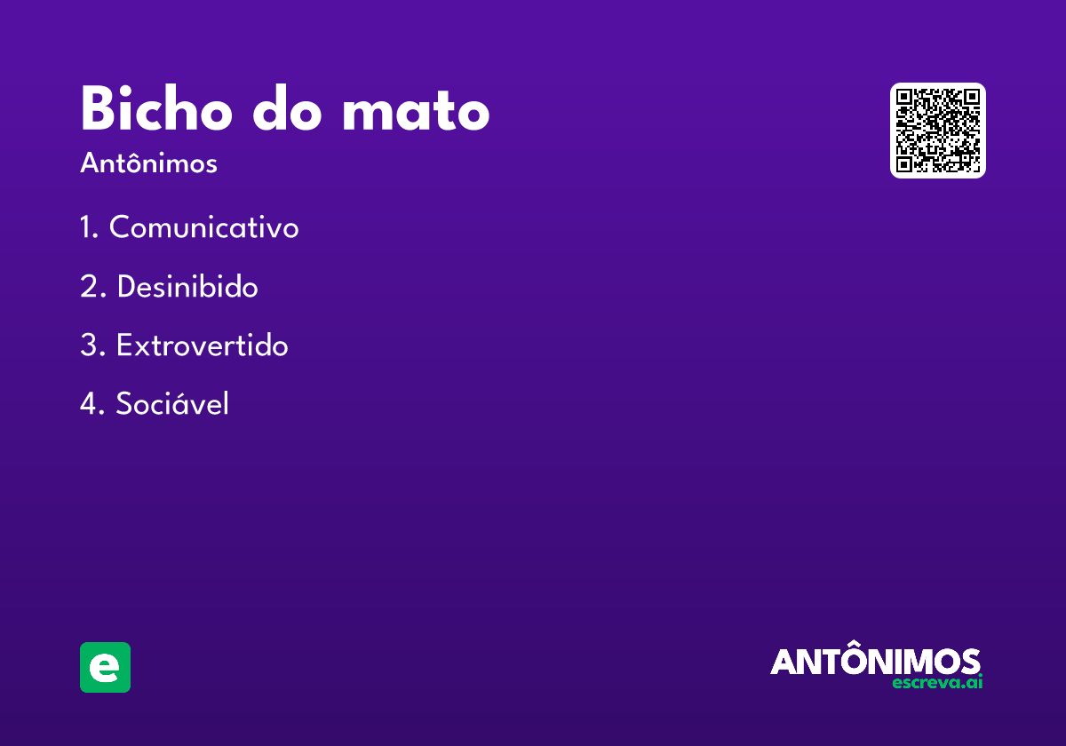 bicho do mato