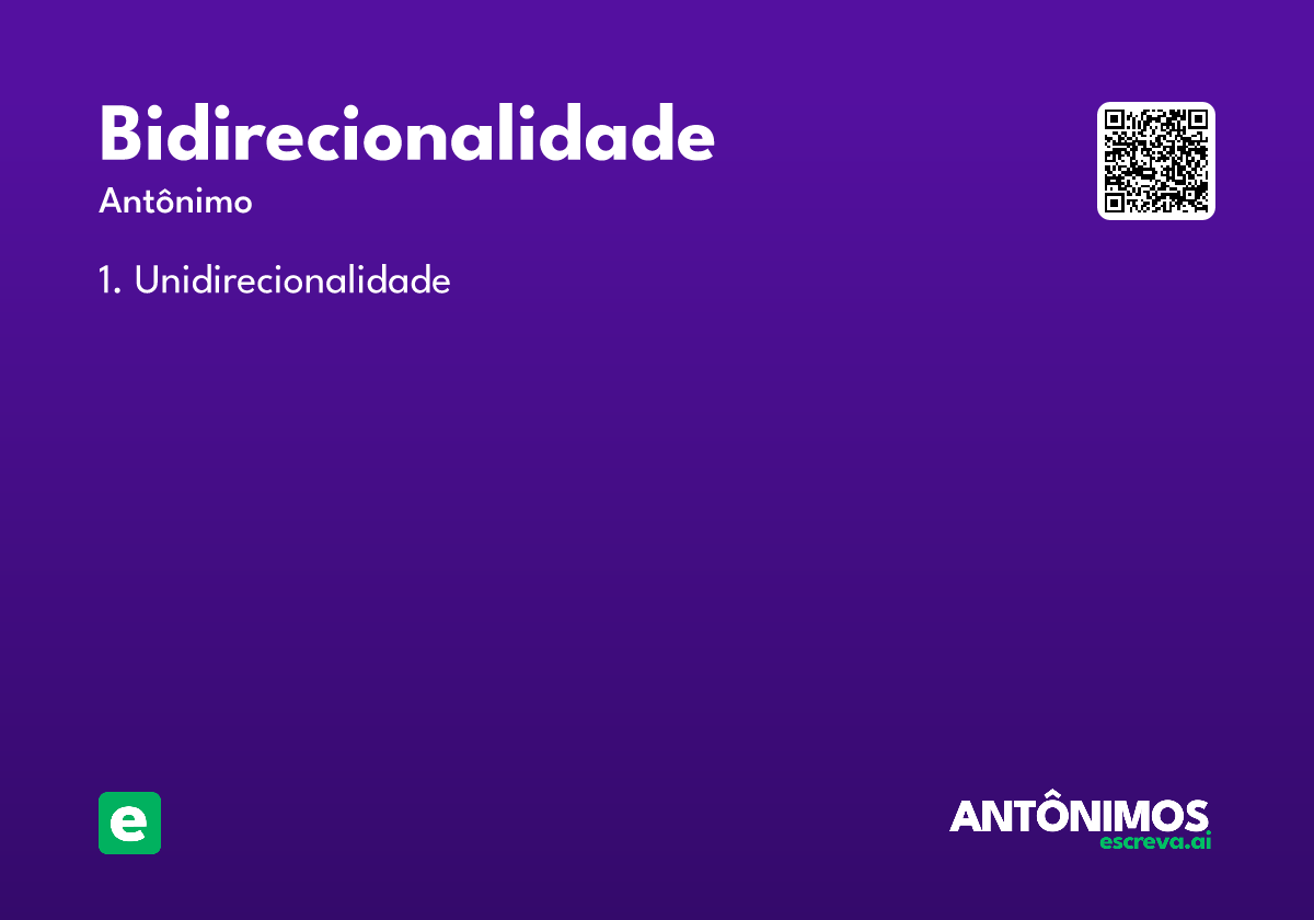 bidirecionalidade