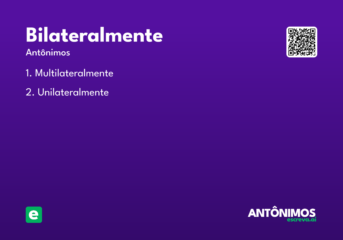bilateralmente