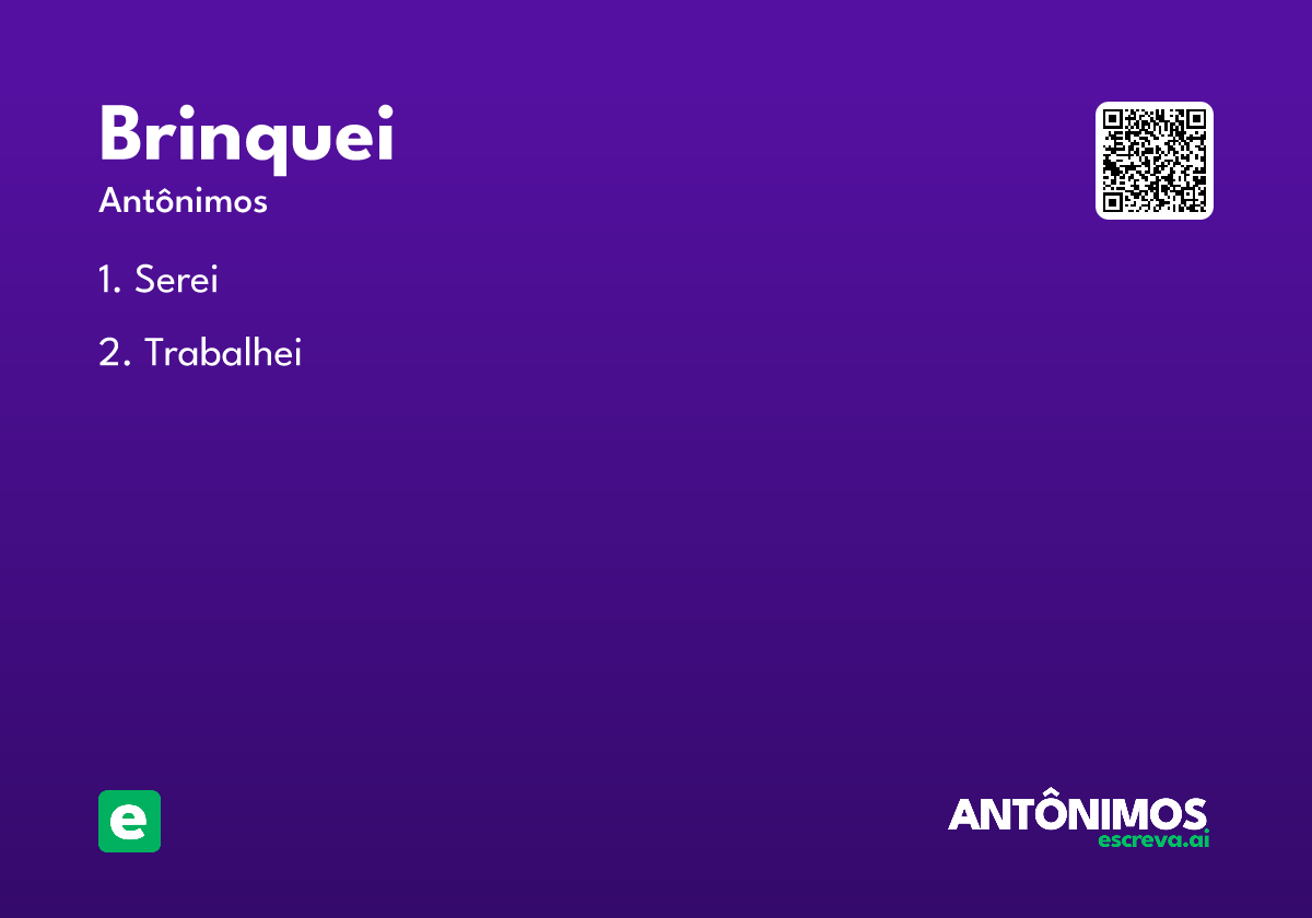 brinquei