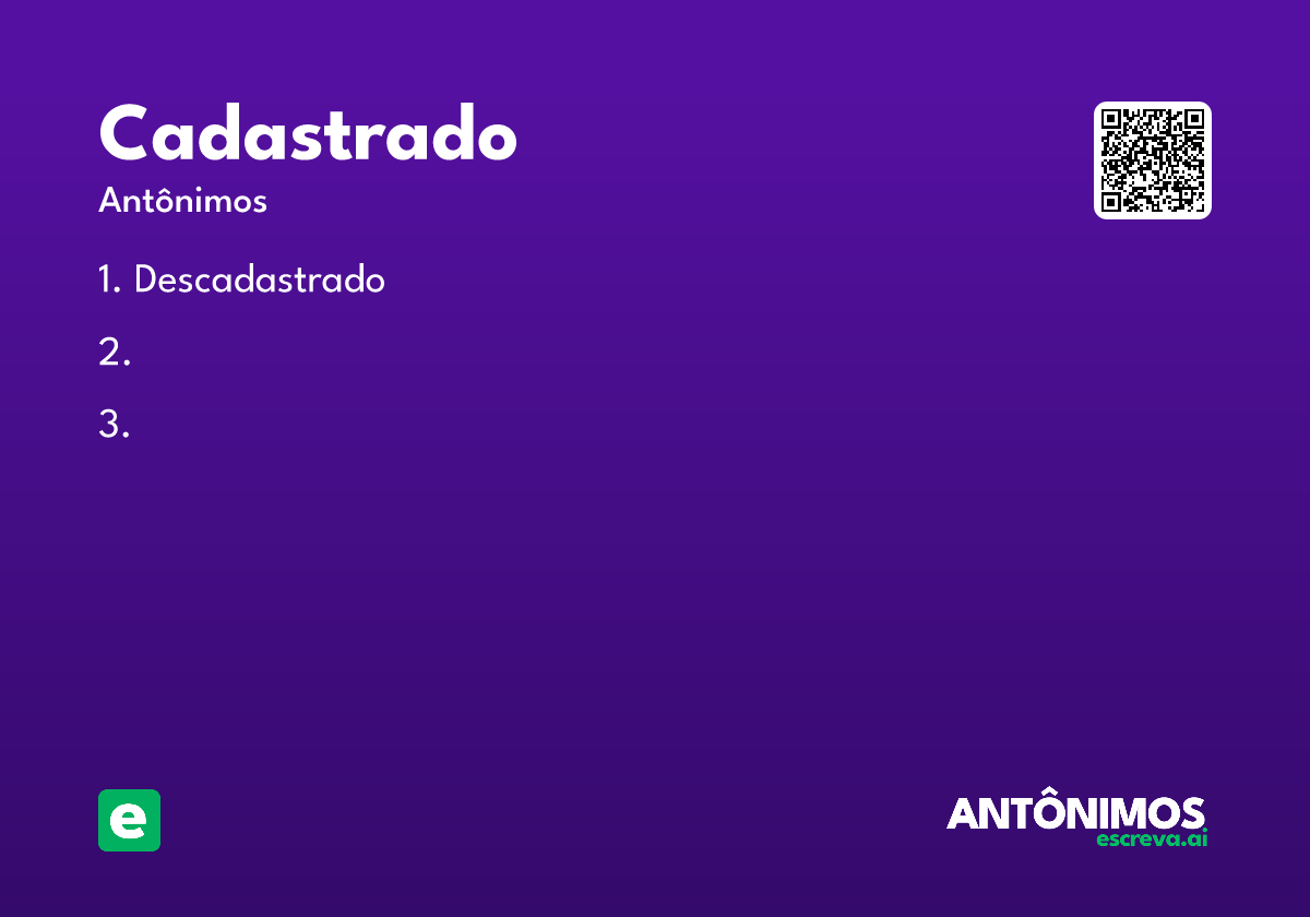 cadastrado