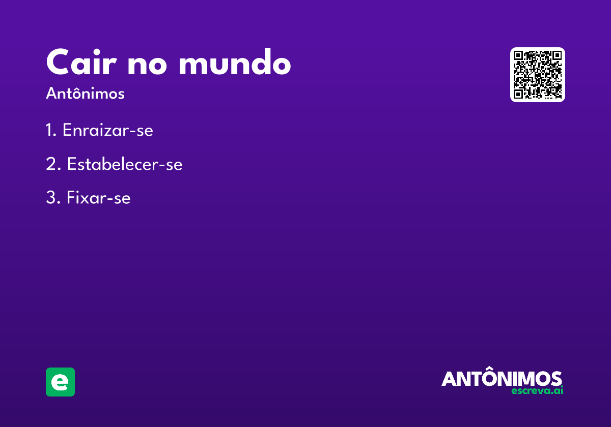 cair no mundo