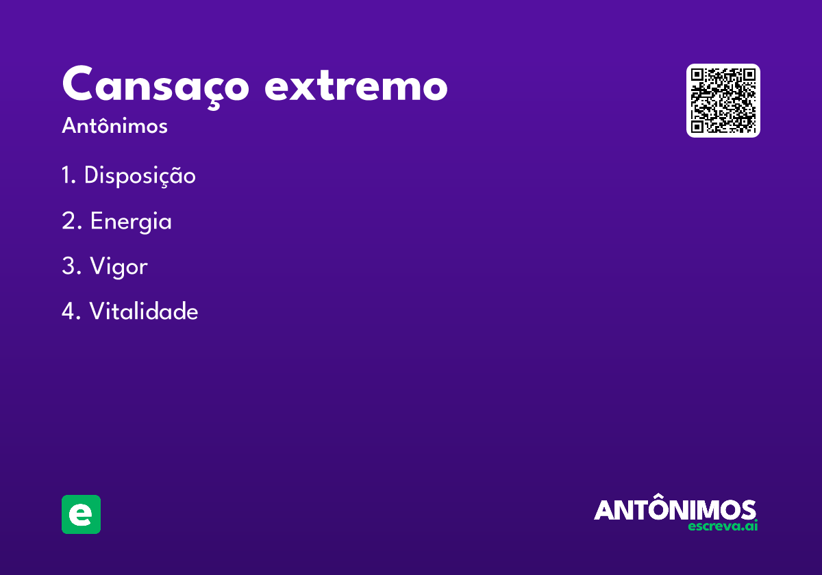 cansaço extremo