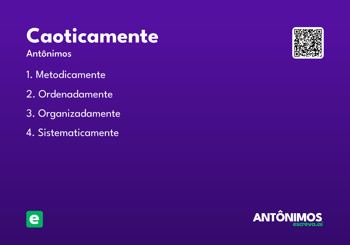 caoticamente