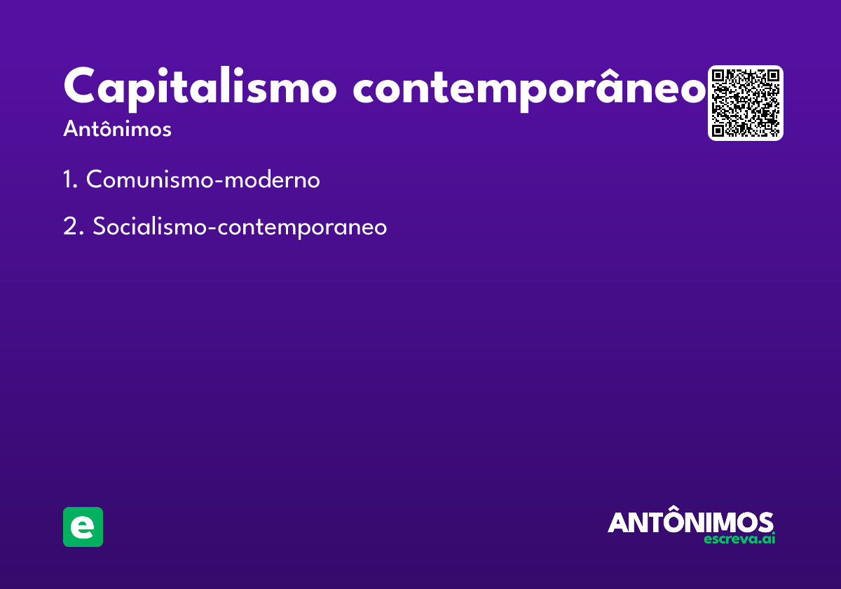 capitalismo contemporâneo