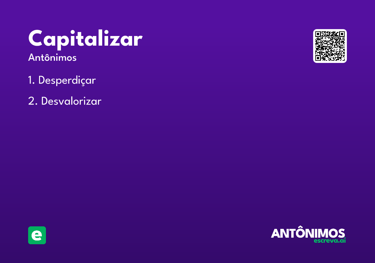 capitalizar