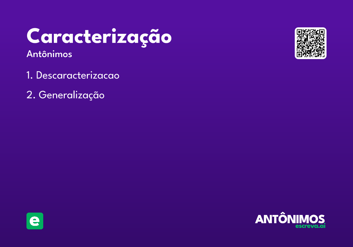 caracterização