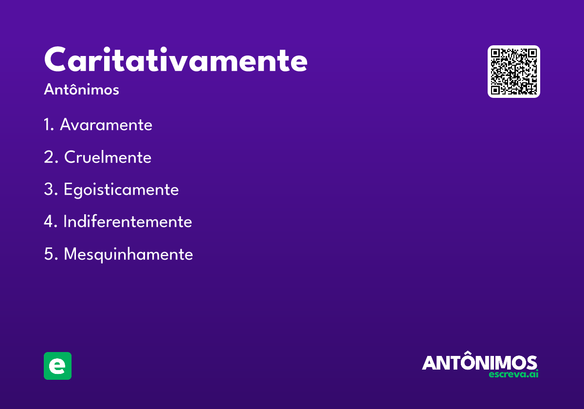 caritativamente
