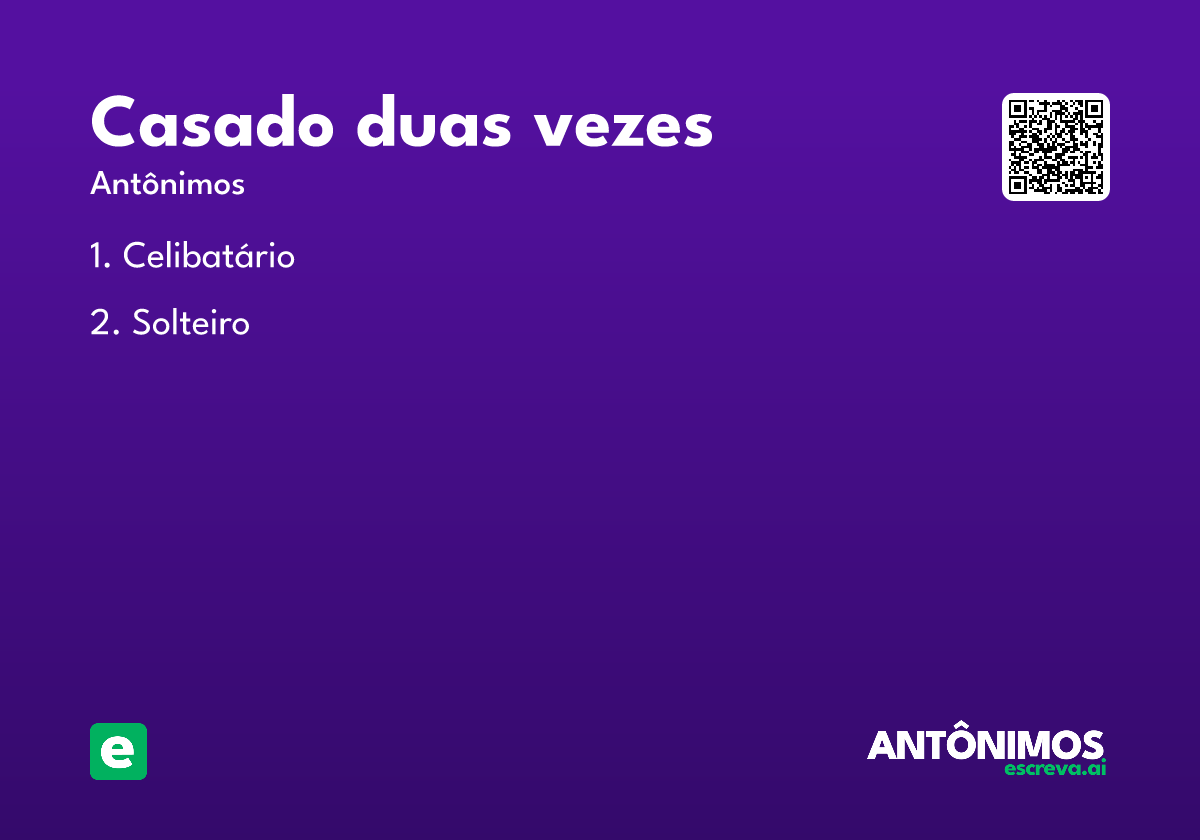 casado duas vezes