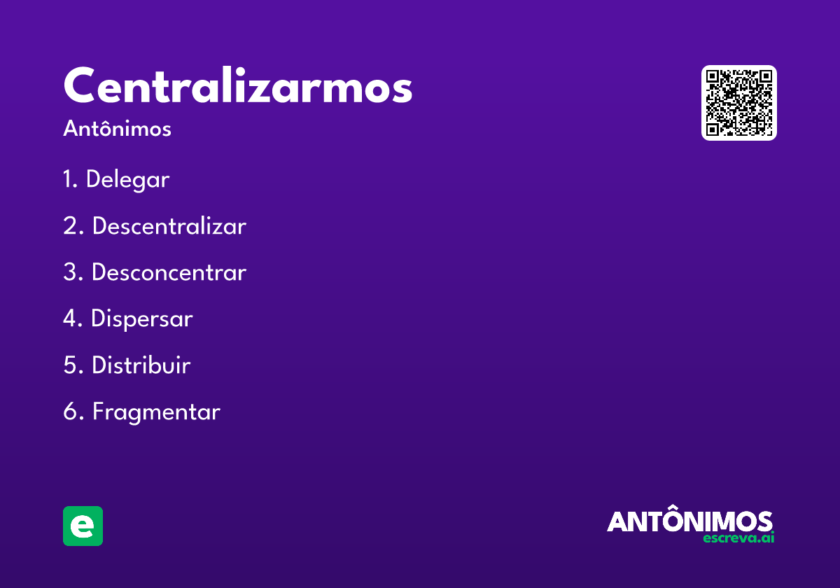centralizarmos