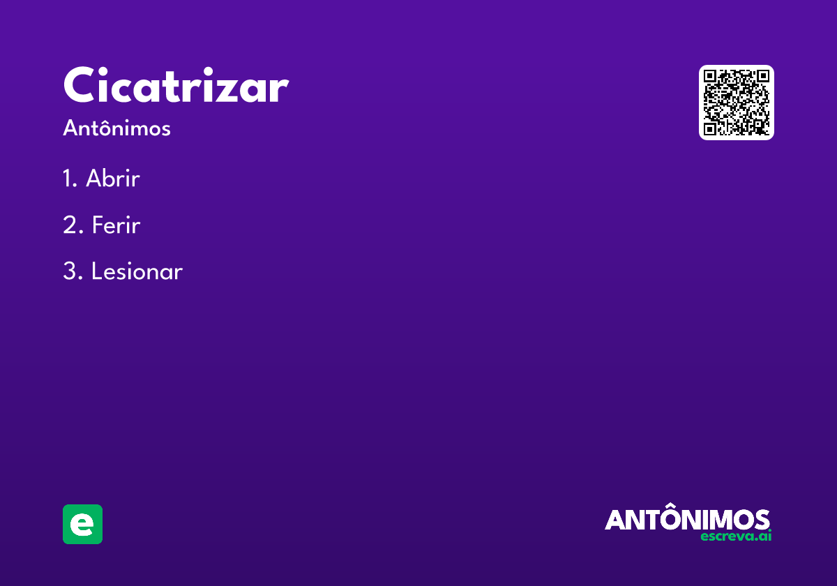 cicatrizar