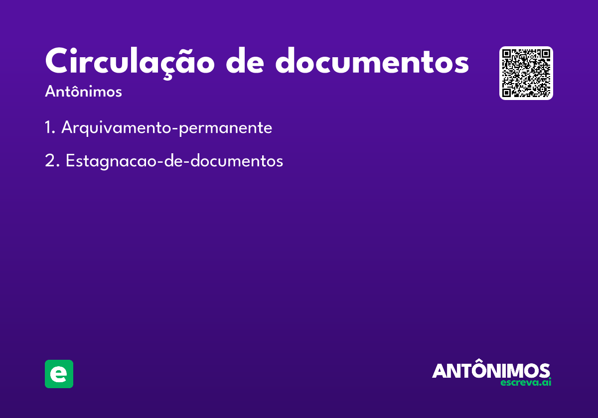 circulação de documentos