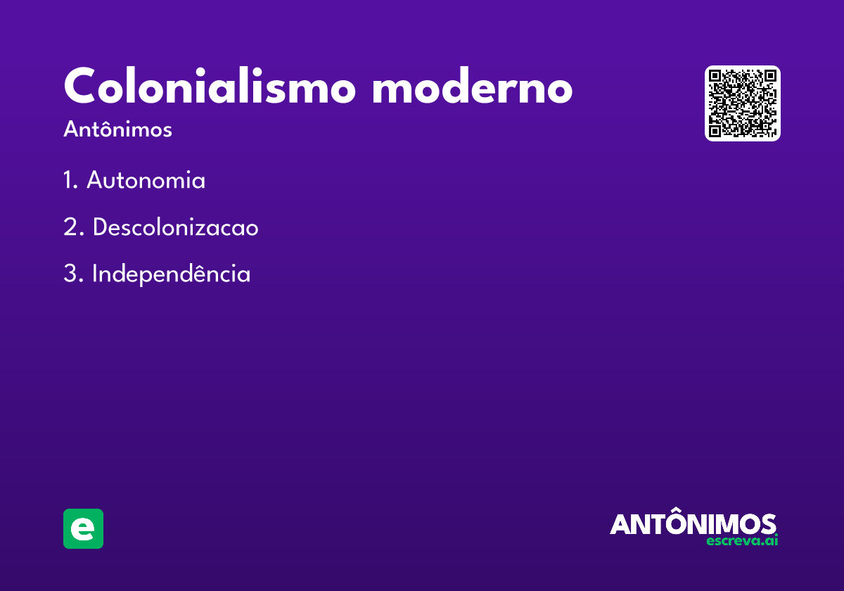colonialismo moderno