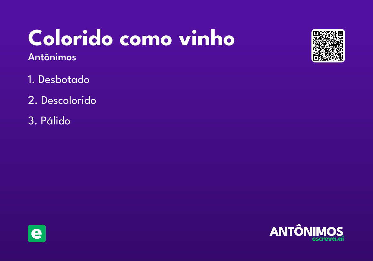 colorido como vinho