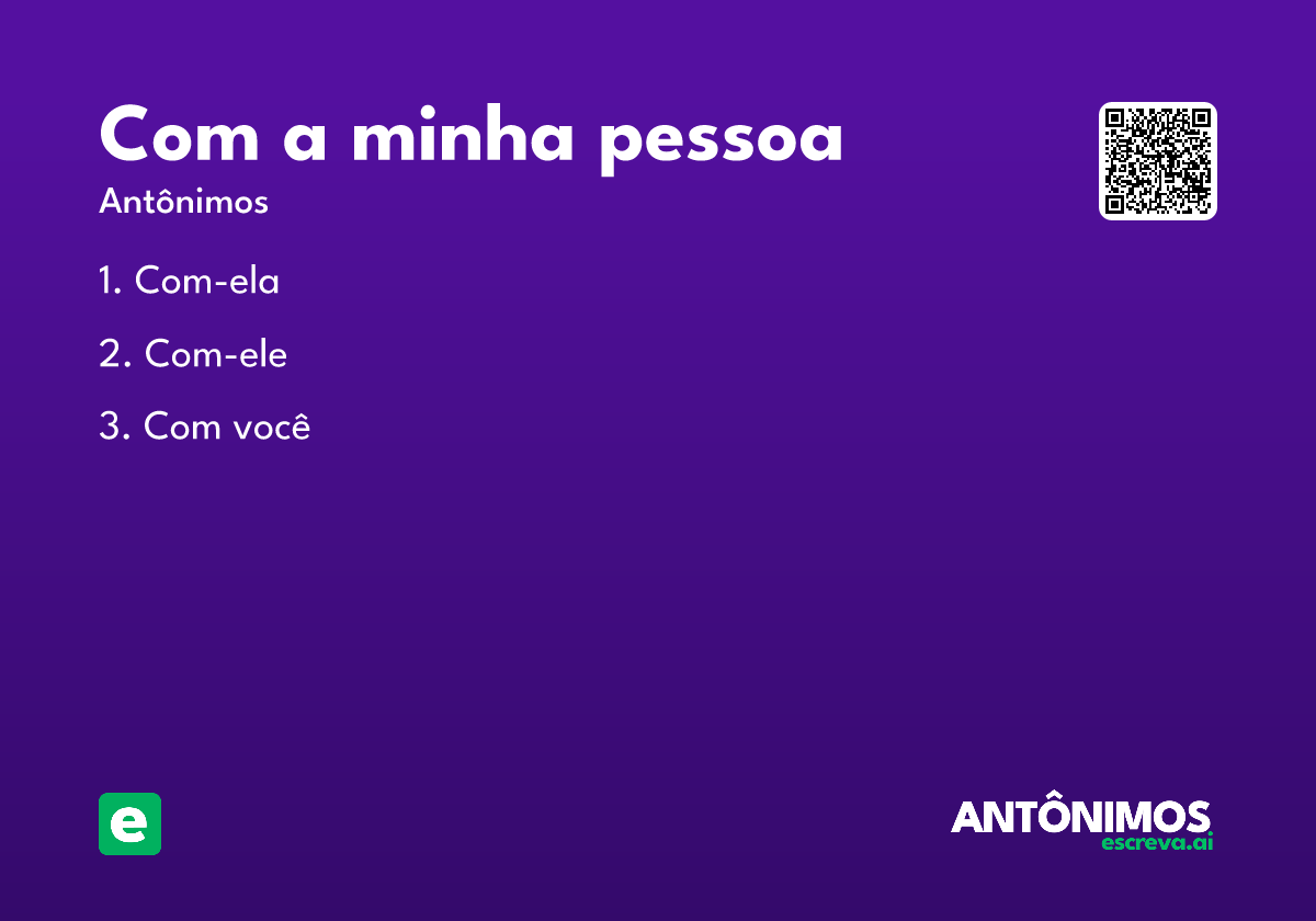 com a minha pessoa