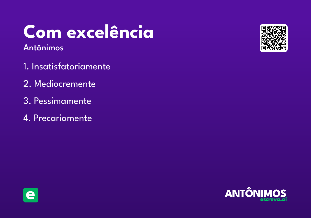 com excelência