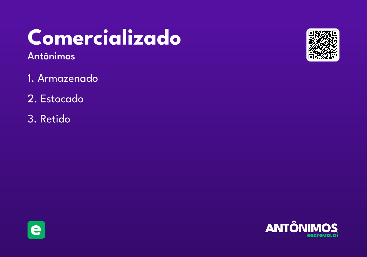 comercializado