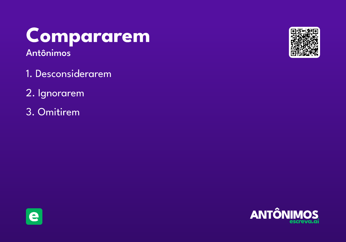 compararem
