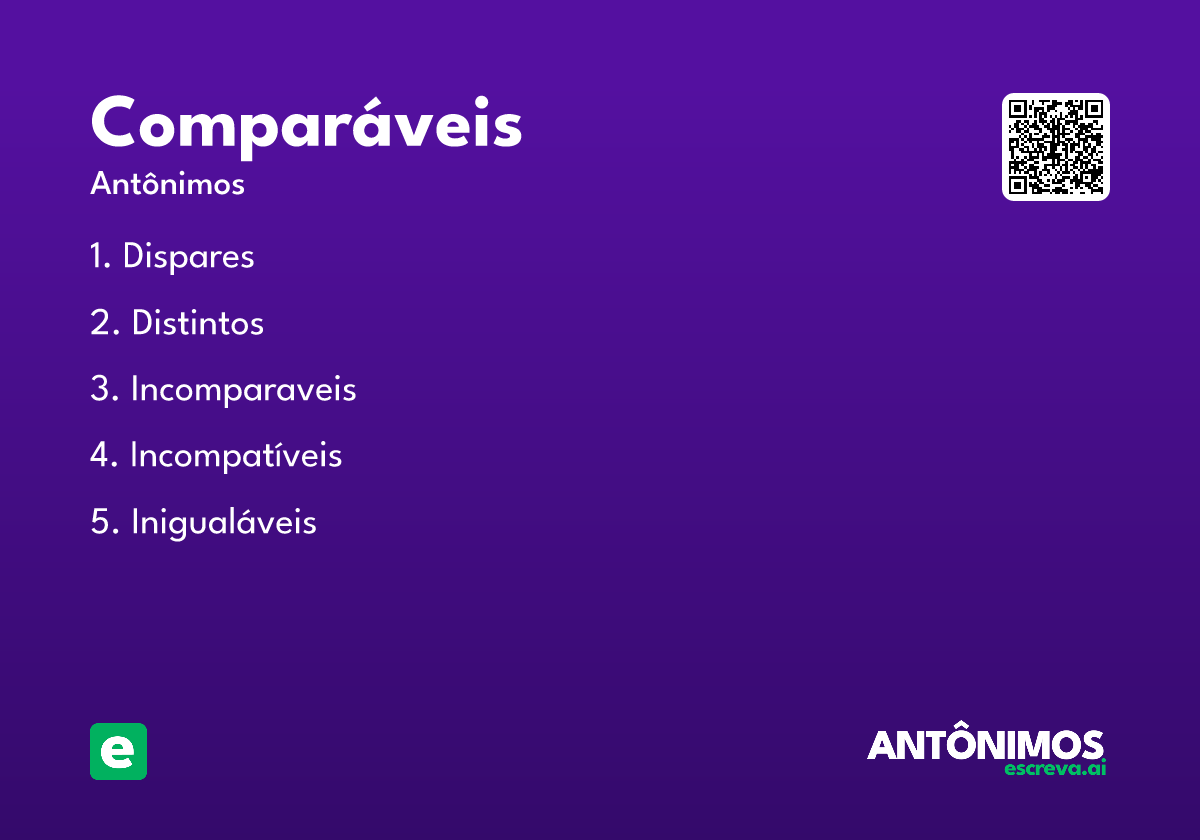 comparáveis