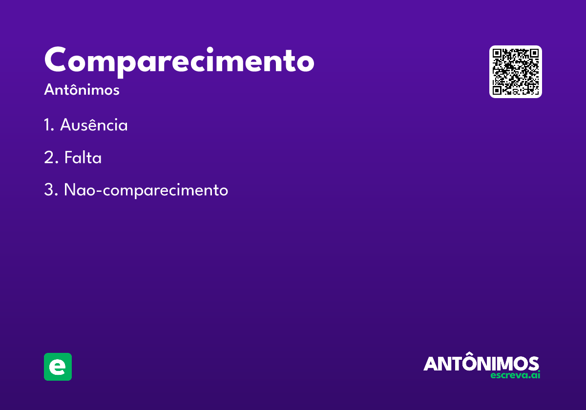comparecimento