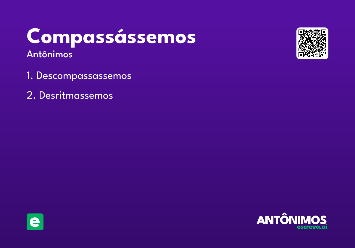 compassássemos