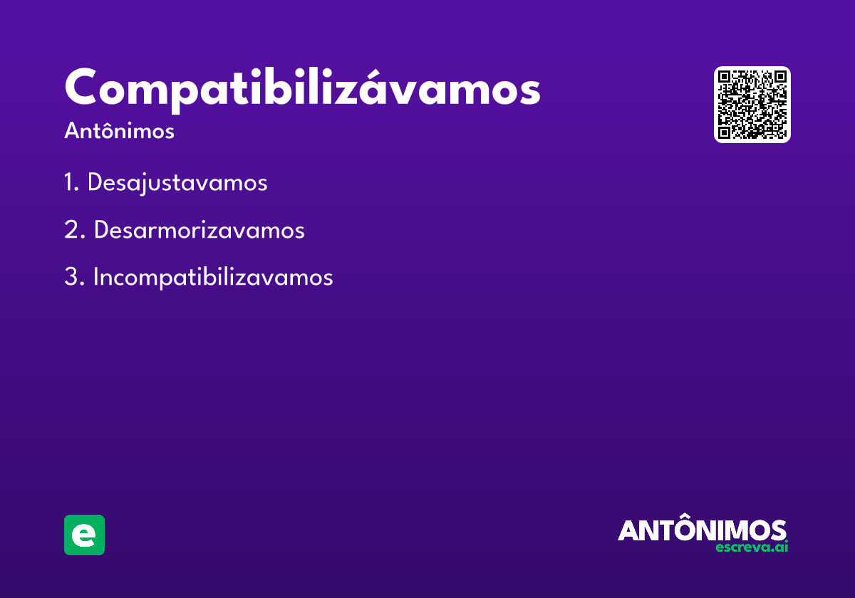 compatibilizávamos