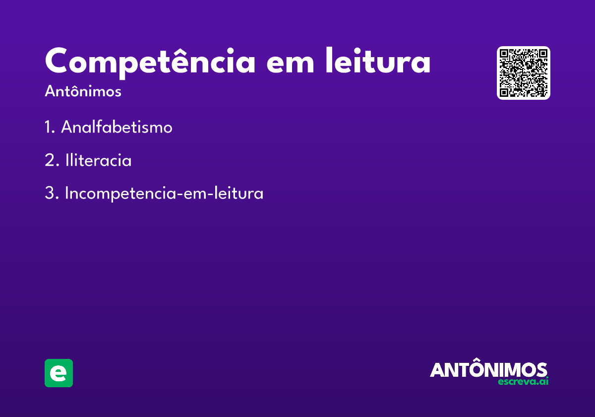 competência em leitura