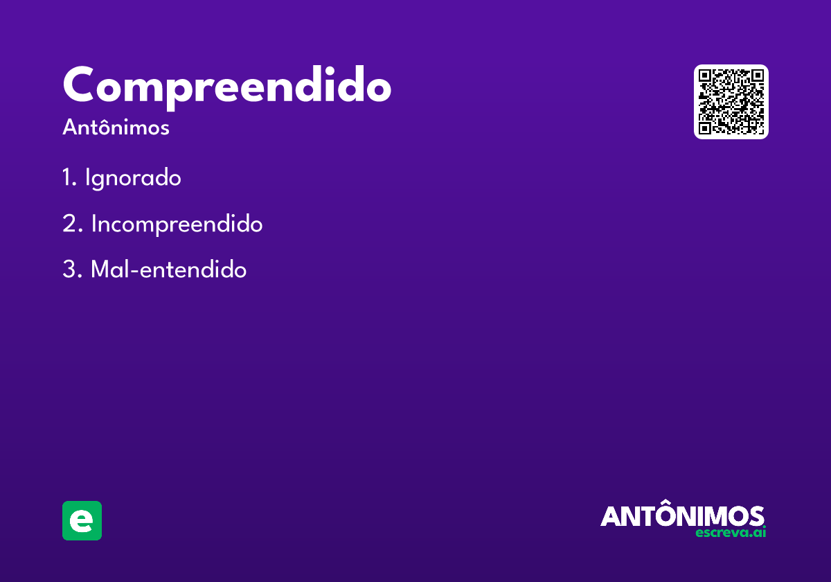 compreendido