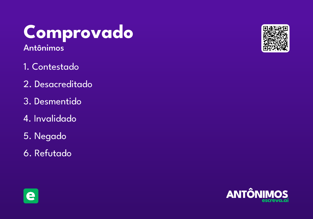 comprovado