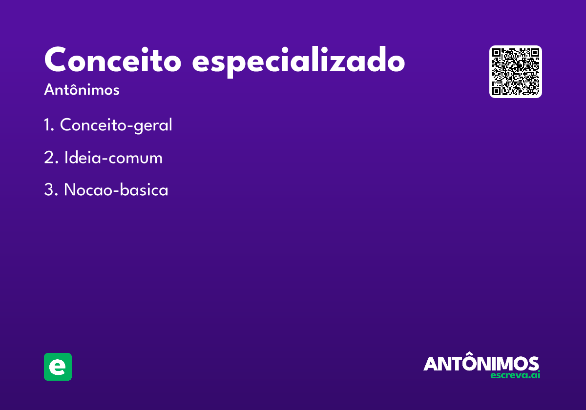 conceito especializado