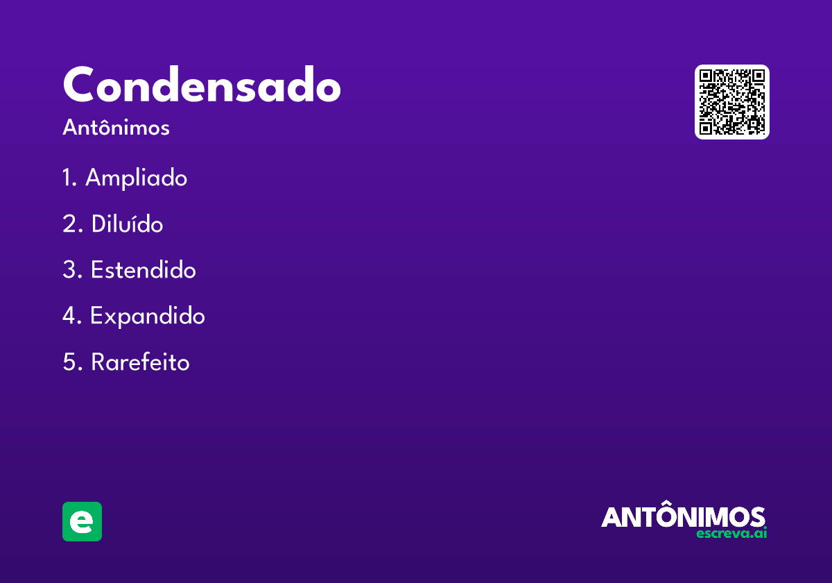 condensado