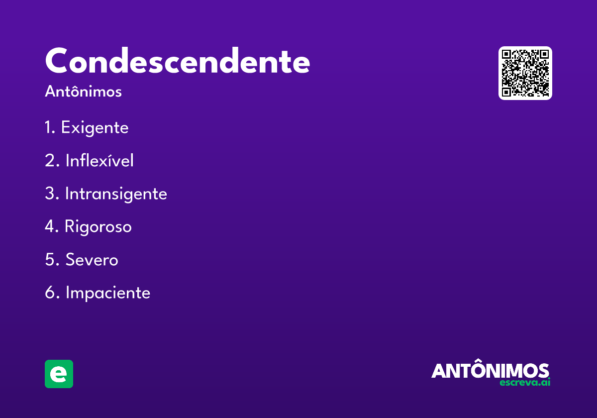 condescendente