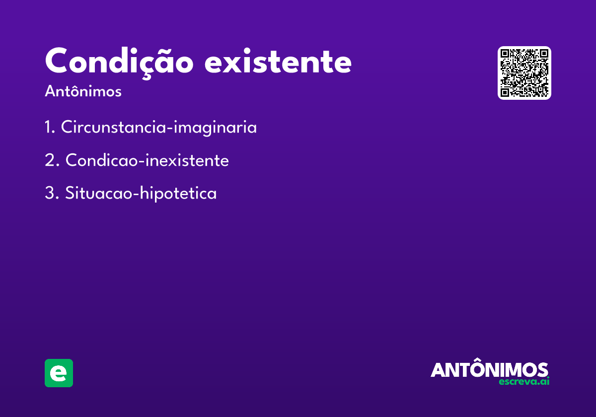 condição existente