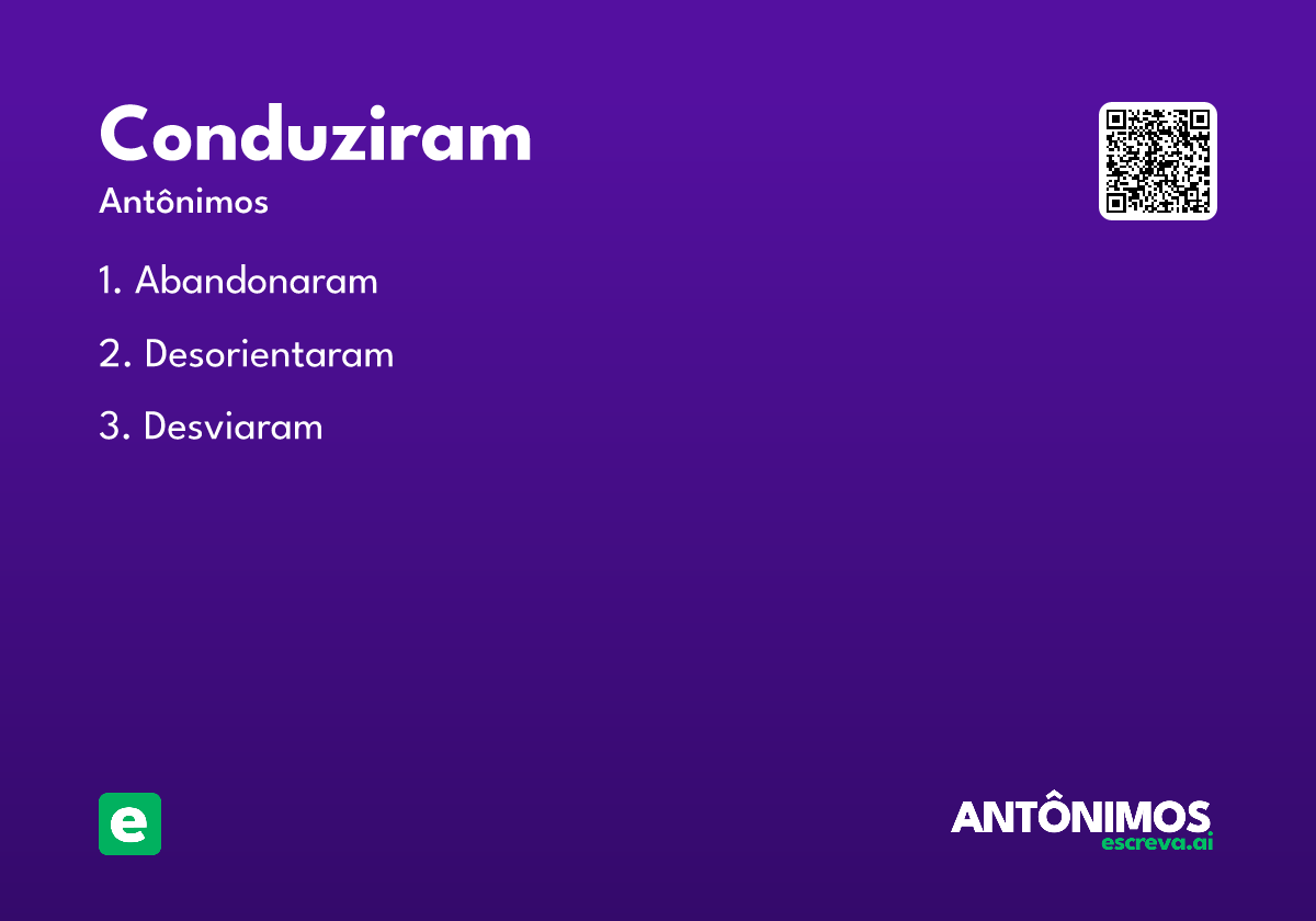 conduziram