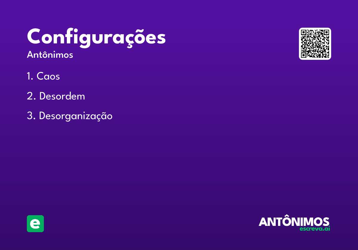 configurações
