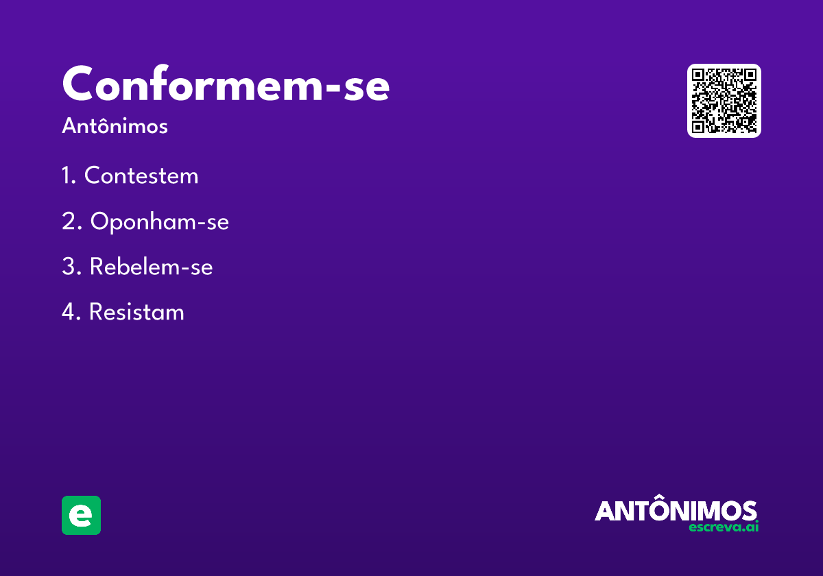 conformem-se